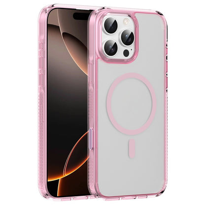 For iPhone 16 Pro Max Case with Camera Touch Control Button PC + TPU Phone Cover Compatible with MagSafe