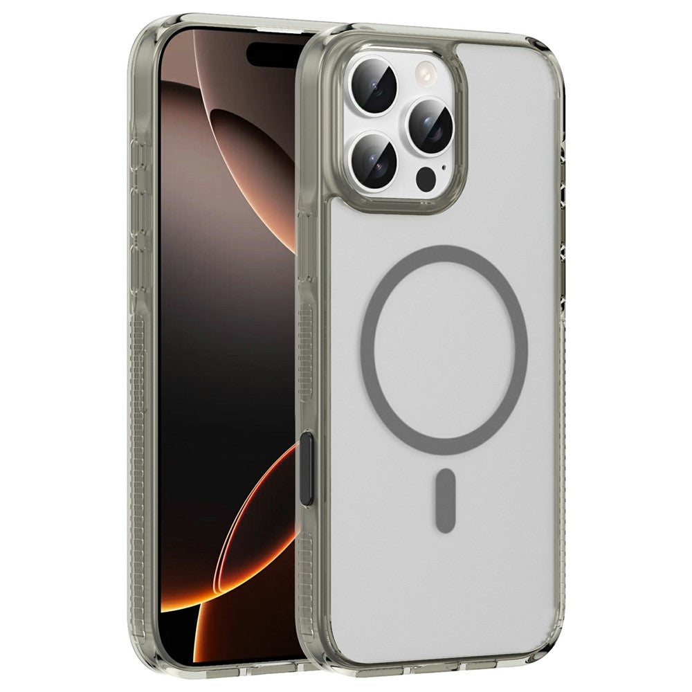 For iPhone 16 Pro Max Case with Camera Touch Control Button PC + TPU Phone Cover Compatible with MagSafe