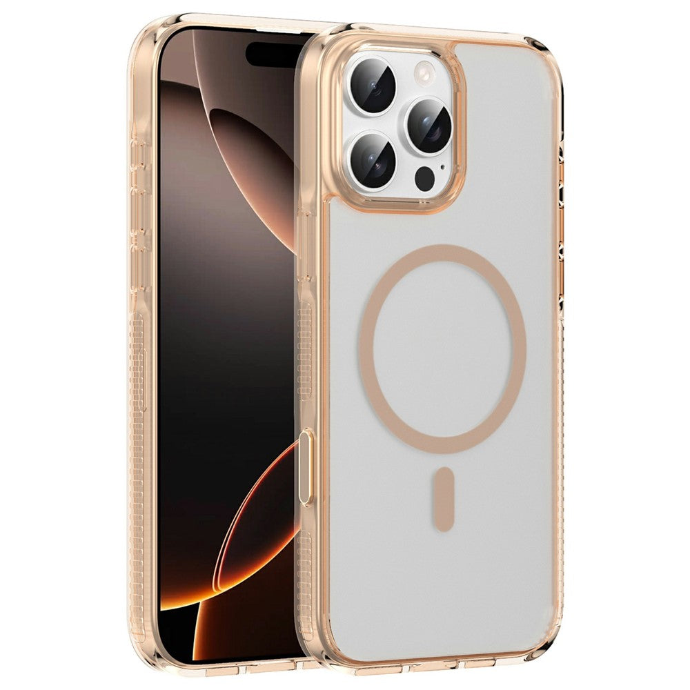 For iPhone 16 Pro Max Case with Camera Touch Control Button PC + TPU Phone Cover Compatible with MagSafe