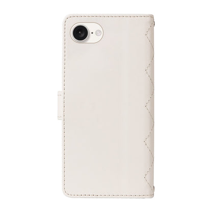 For iPhone 17e / 16e Wallet Case Rhombus Leather Phone Cover