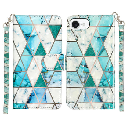 For iPhone 17e / 16e Case 3D Pattern Printed Phone Leather Phone Cover