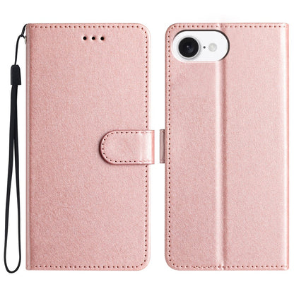 For iPhone 17e / 16e Wallet Case Leather Folio Phone Cover Magnetic Clasp