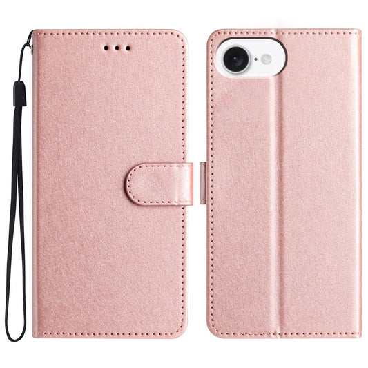 For iPhone 17e / 16e Wallet Case Leather Folio Phone Cover Magnetic Clasp