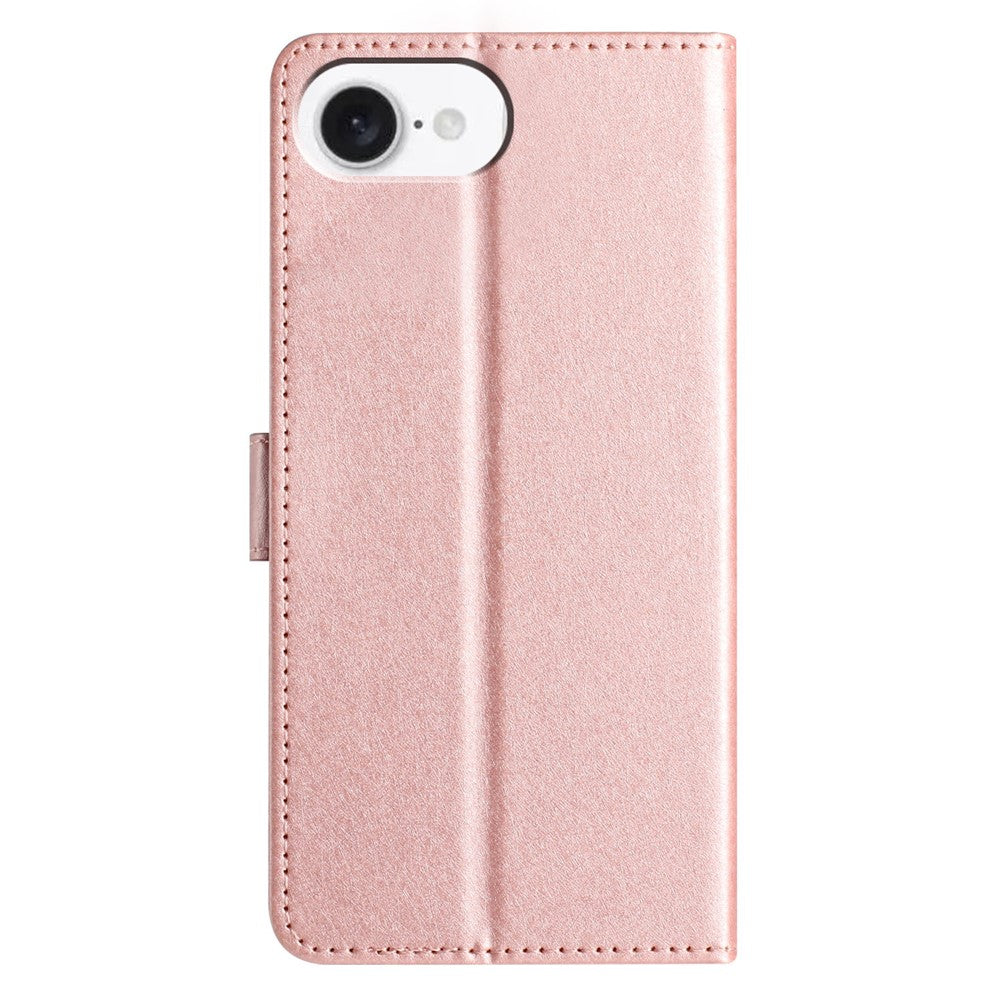 For iPhone 17e / 16e Wallet Case Leather Folio Phone Cover Magnetic Clasp
