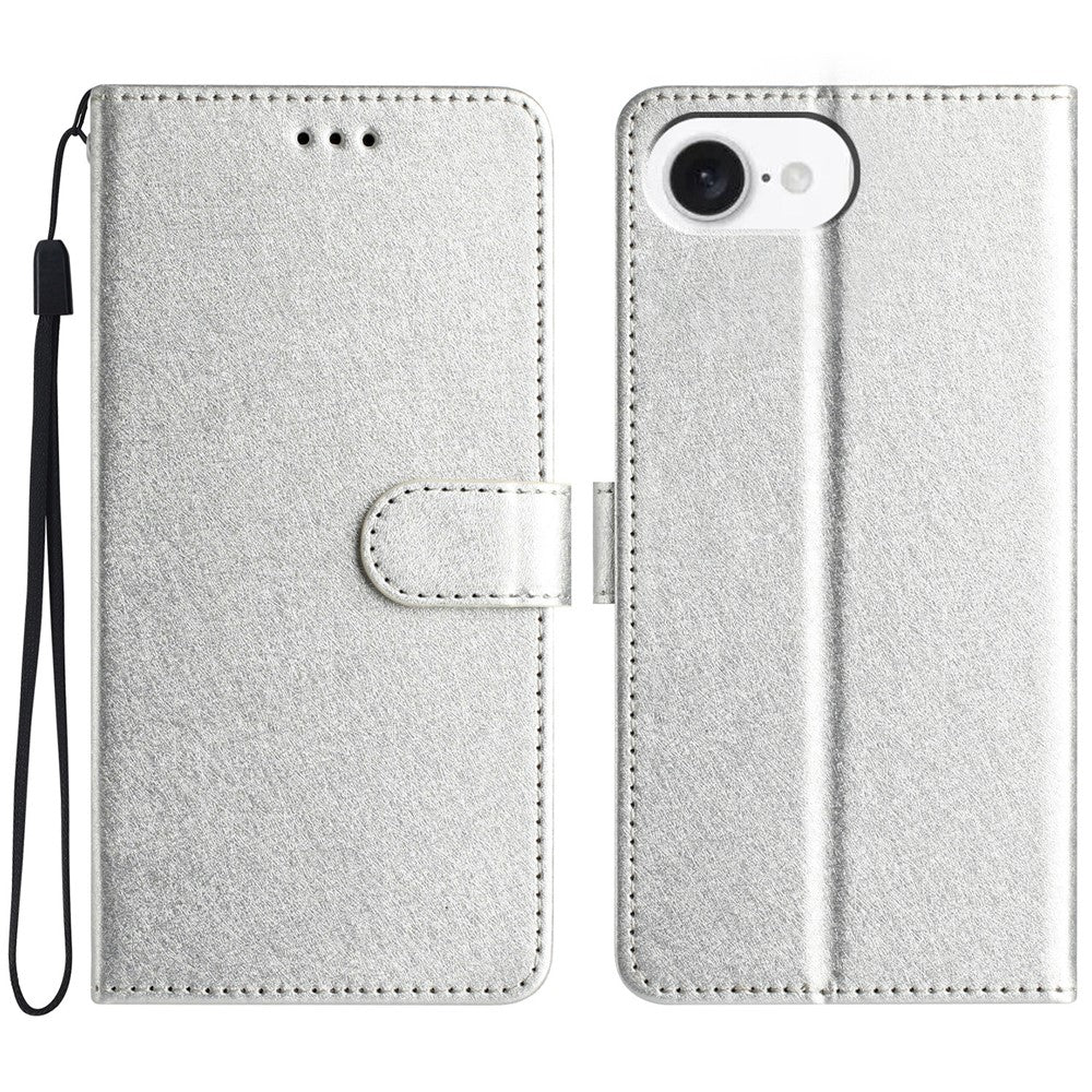 For iPhone 17e / 16e Wallet Case Leather Folio Phone Cover Magnetic Clasp