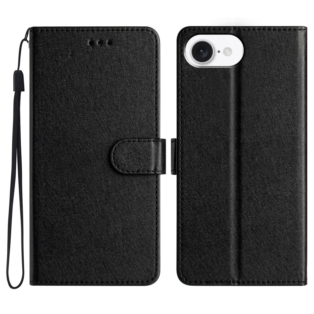 For iPhone 17e / 16e Wallet Case Leather Folio Phone Cover Magnetic Clasp