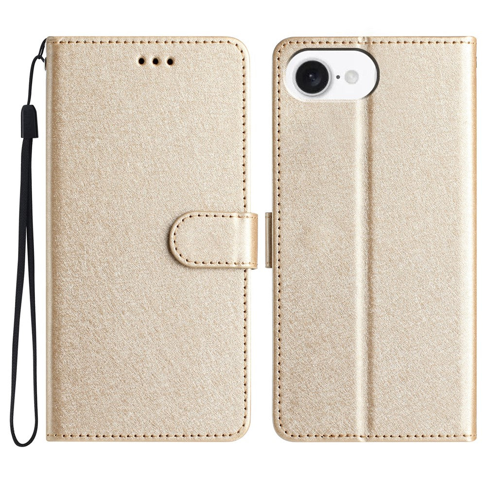 For iPhone 17e / 16e Wallet Case Leather Folio Phone Cover Magnetic Clasp
