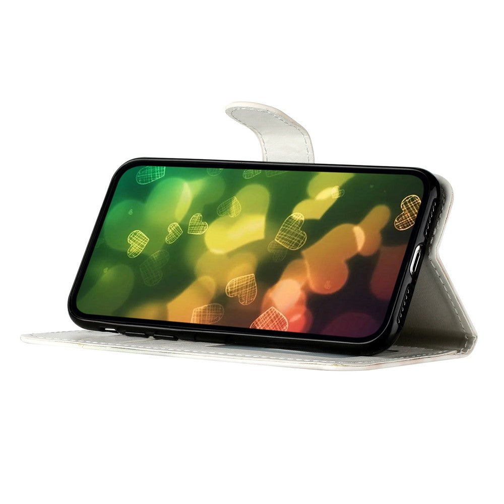 For iPhone 17e / 16e Wallet Case Printed Pattern Design Leather Phone Cover