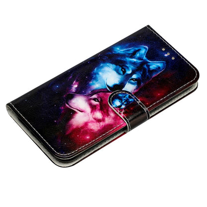 For iPhone 17e / 16e Wallet Case Printed Pattern Design Leather Phone Cover