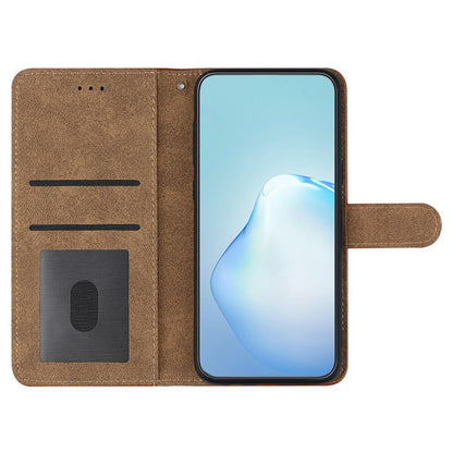 For iPhone 17e / 16e Case Flip Leather Retro Phone Cover Lines Imprinted