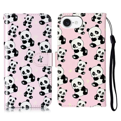 For iPhone 17e / 16e Case Pattern Leather Wallet Phone Cover