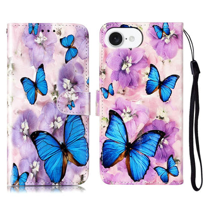 For iPhone 17e / 16e Case Pattern Leather Wallet Phone Cover