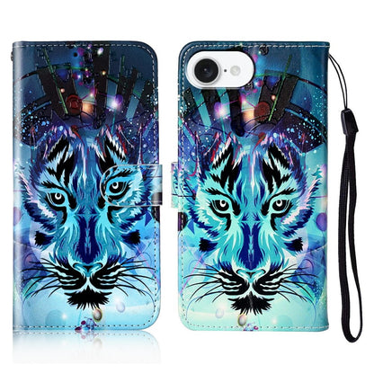 For iPhone 17e / 16e Case Pattern Leather Wallet Phone Cover