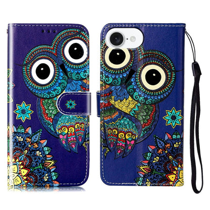 For iPhone 17e / 16e Case Pattern Leather Wallet Phone Cover