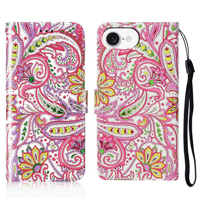 For iPhone 17e / 16e Case Pattern Leather Wallet Phone Cover