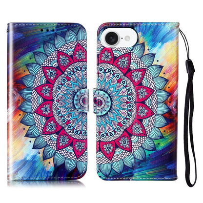 For iPhone 17e / 16e Case Pattern Leather Wallet Phone Cover