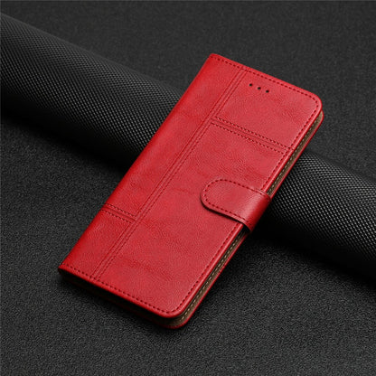 For iPhone 17e / 16e Case Line Imprinted PU Leather Wallet Phone Cover