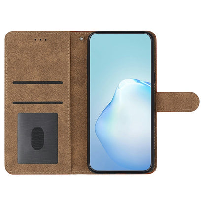 For iPhone 17e / 16e Case Line Imprinted PU Leather Wallet Phone Cover