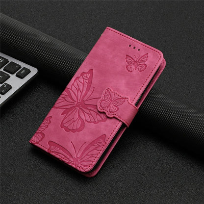 For iPhone 17e / 16e Case Butterfly Design Flip Wallet Leather Phone Cover Skin-Touch