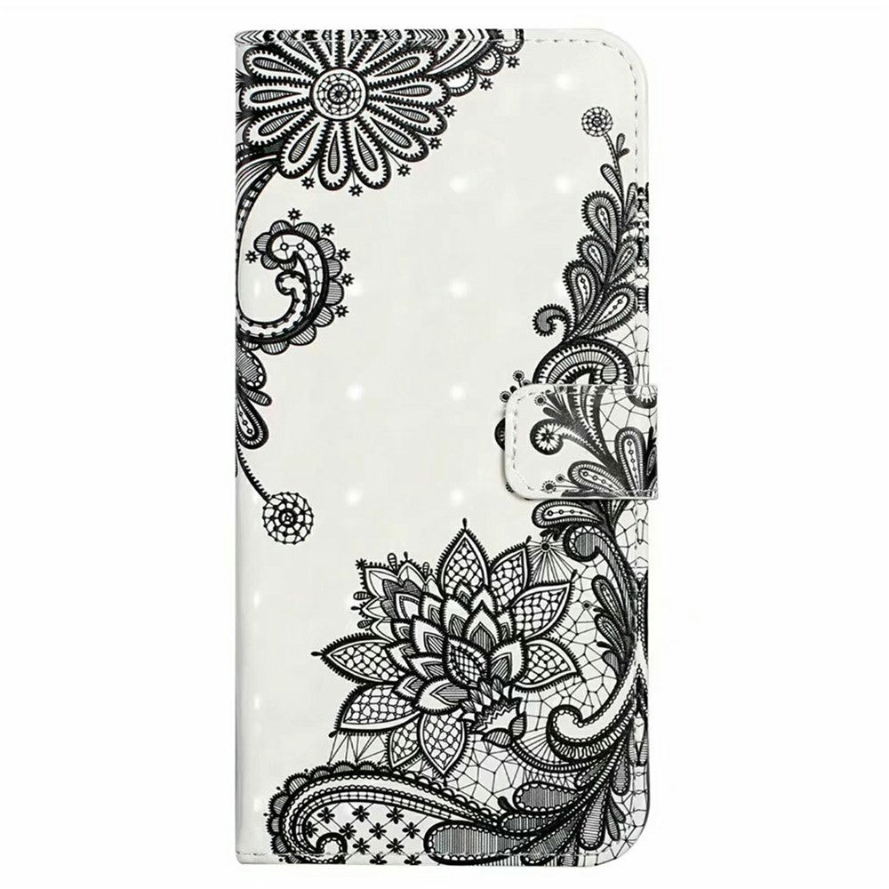 For iPhone 17e / 16e Case 3D Creative Pattern PU Leather Stand Phone Cover