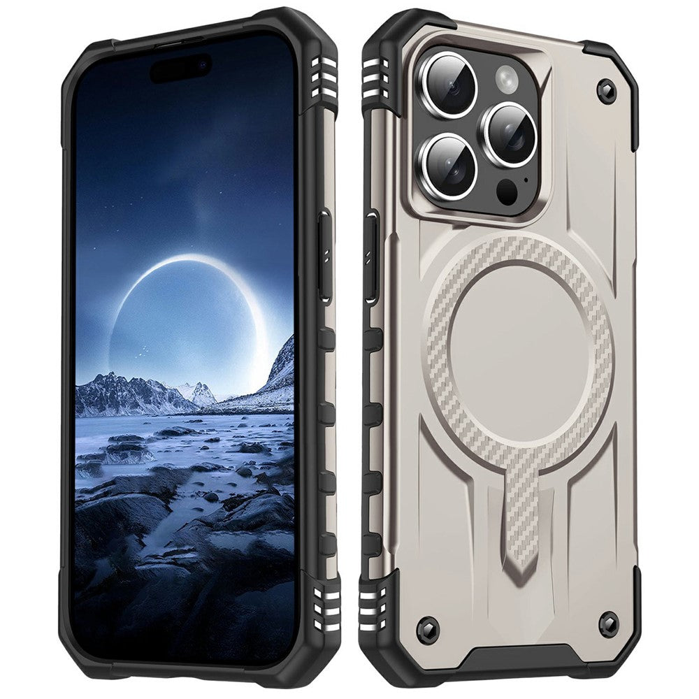For iPhone 14 Pro Case Compatible with MagSafe Four Corner Airbags PC + TPU Phone Cover