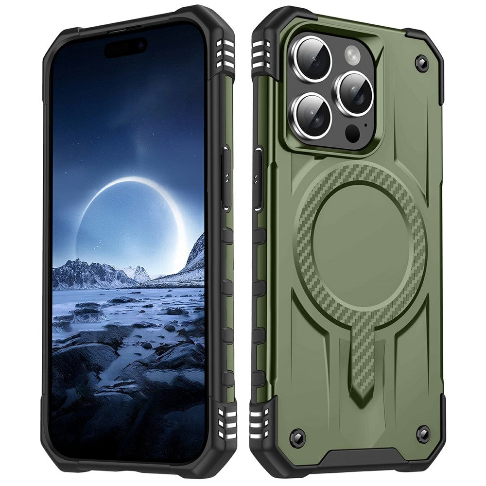 For iPhone 14 Pro Case Compatible with MagSafe Four Corner Airbags PC + TPU Phone Cover