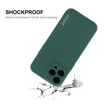 ENKAY HAT PRINCE Cell Phone Case for iPhone 14 Pro Max, Liquid Silicone Straight Edge Precise Cutout Anti-scratch Phone Shell