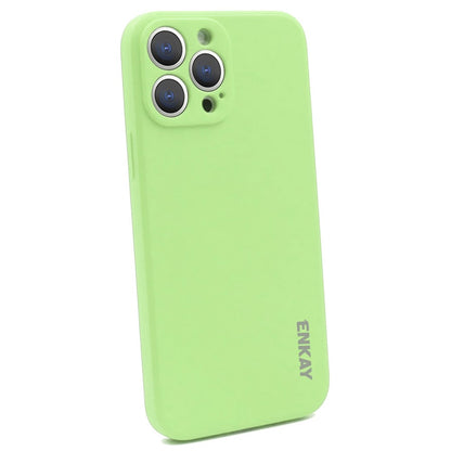 ENKAY HAT PRINCE Cell Phone Case for iPhone 14 Pro Max, Liquid Silicone Straight Edge Precise Cutout Anti-scratch Phone Shell