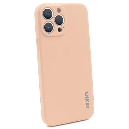 ENKAY HAT PRINCE Cell Phone Case for iPhone 14 Pro Max, Liquid Silicone Straight Edge Precise Cutout Anti-scratch Phone Shell