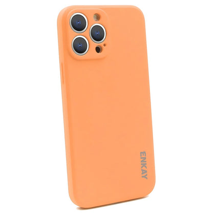 ENKAY HAT PRINCE Cell Phone Case for iPhone 14 Pro Max, Liquid Silicone Straight Edge Precise Cutout Anti-scratch Phone Shell