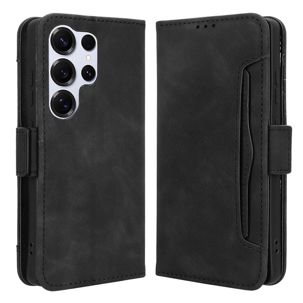 For Samsung Galaxy S25 Ultra Case Leather Phone Wallet Cover with Multiple Card Slots