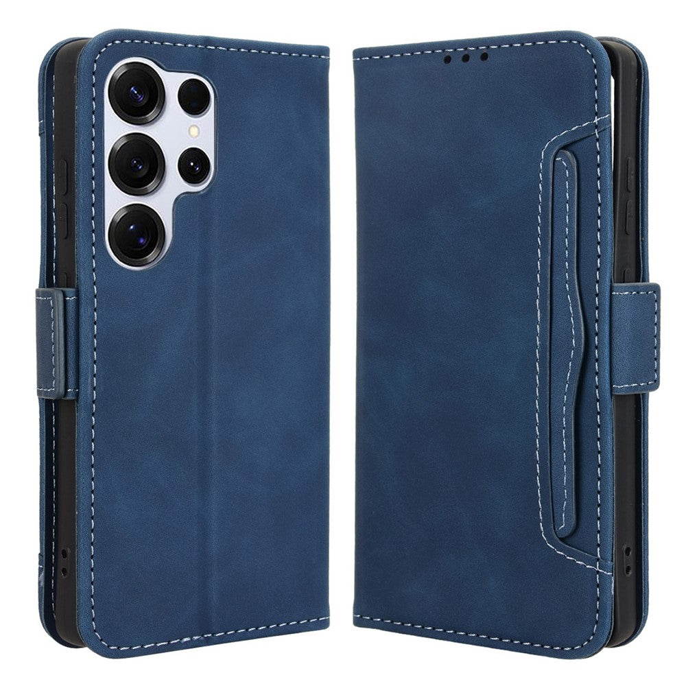 For Samsung Galaxy S25 Ultra Case Leather Phone Wallet Cover with Multiple Card Slots