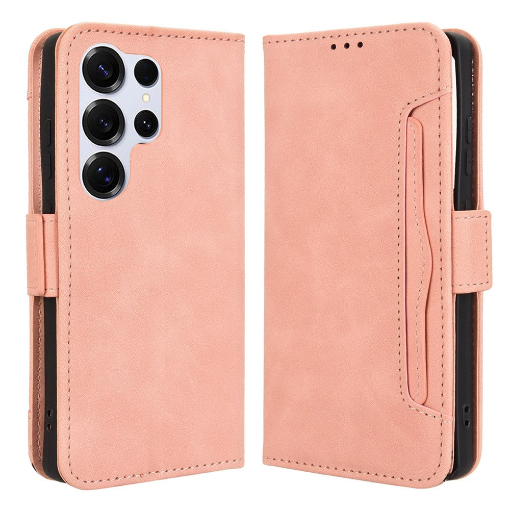 For Samsung Galaxy S25 Ultra Case Leather Phone Wallet Cover with Multiple Card Slots