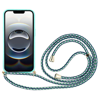 For iPhone 17e / 16e Case Biodegradable Wheat Straw + TPU Phone Cover with Long Lanyard
