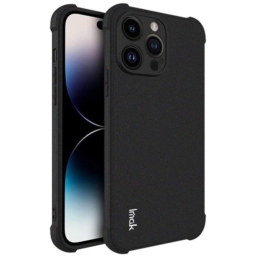 IMAK For iPhone 14 Pro Max Flexible TPU Matte Phone Cover Four Corner Airbag Drop-proof Case