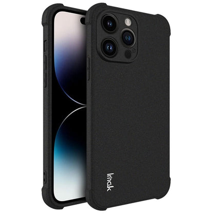 IMAK For iPhone 14 Pro Max Flexible TPU Matte Phone Cover Four Corner Airbag Drop-proof Case