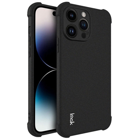 IMAK For iPhone 14 Pro Max Flexible TPU Matte Phone Cover Four Corner Airbag Drop-proof Case