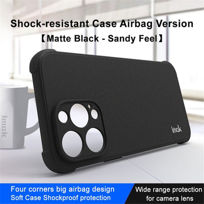 IMAK For iPhone 14 Pro Max Flexible TPU Matte Phone Cover Four Corner Airbag Drop-proof Case