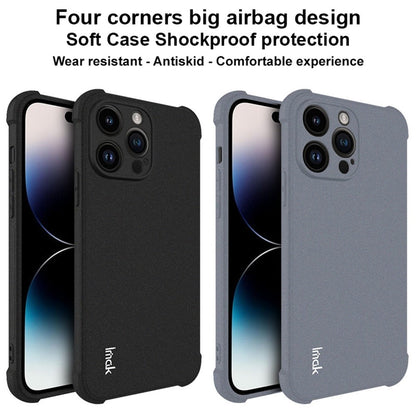 IMAK For iPhone 14 Pro Max Flexible TPU Matte Phone Cover Four Corner Airbag Drop-proof Case