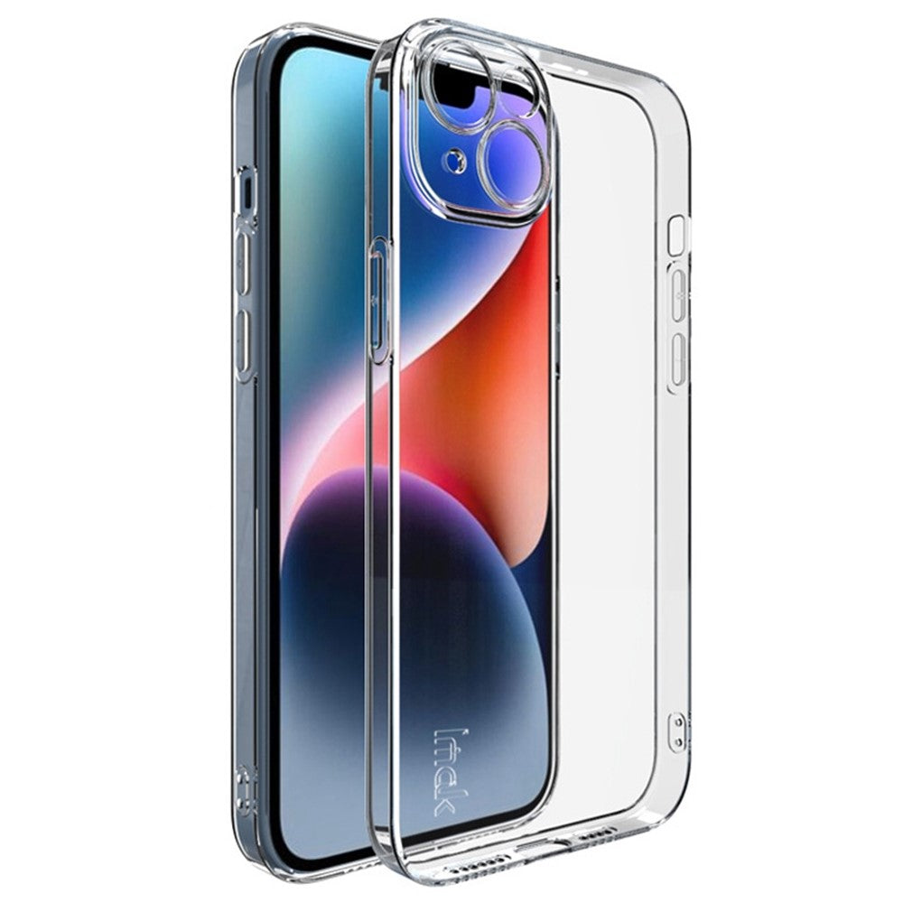 IMAK UX-5 Series for iPhone 14 Plus Anti-fingerprint TPU Phone Case Super Slim Anti-dust Phone Back Cover