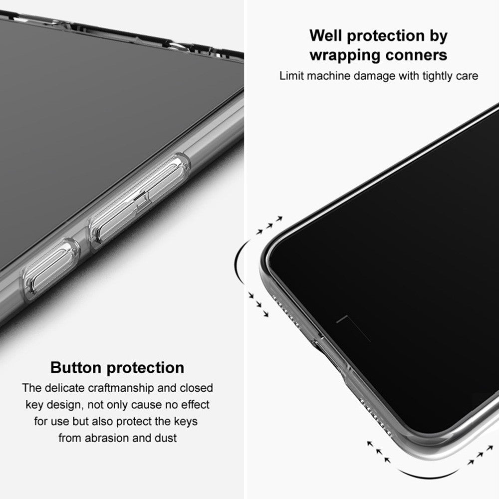 IMAK UX-5 Series for iPhone 14 Plus Anti-fingerprint TPU Phone Case Super Slim Anti-dust Phone Back Cover