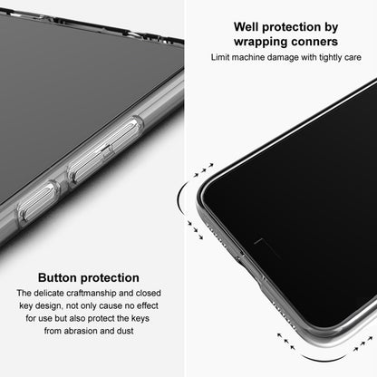 IMAK UX-5 Series for iPhone 14 Plus Anti-fingerprint TPU Phone Case Super Slim Anti-dust Phone Back Cover