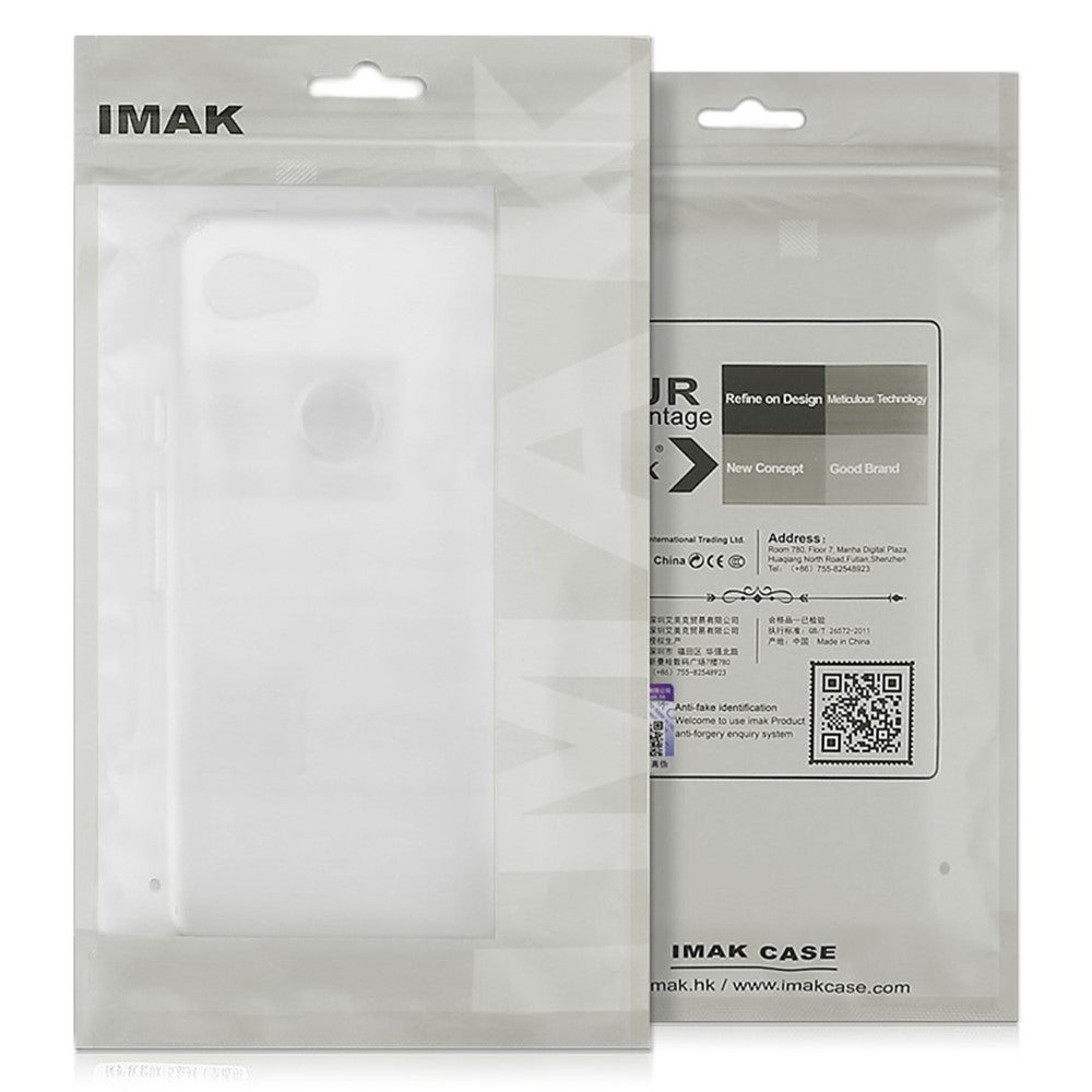 IMAK UX-5 Series for iPhone 14 Plus Anti-fingerprint TPU Phone Case Super Slim Anti-dust Phone Back Cover