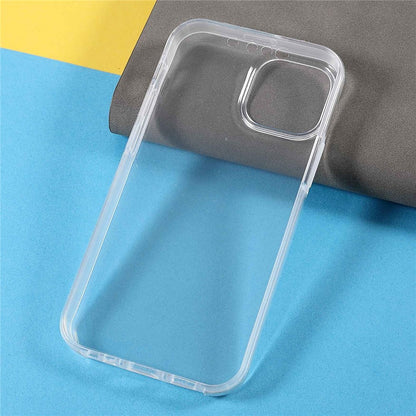 PET Screen Protector Phone Case for iPhone 14 Plus, TPU + Acrylic Detachable 2-in-1 Drop-proof Full Protection Cover