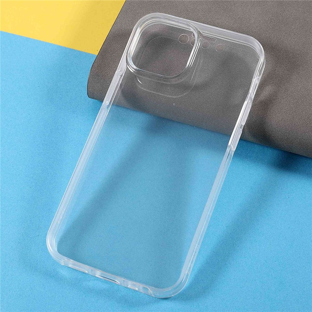 PET Screen Protector Phone Case for iPhone 14 Plus, TPU + Acrylic Detachable 2-in-1 Drop-proof Full Protection Cover