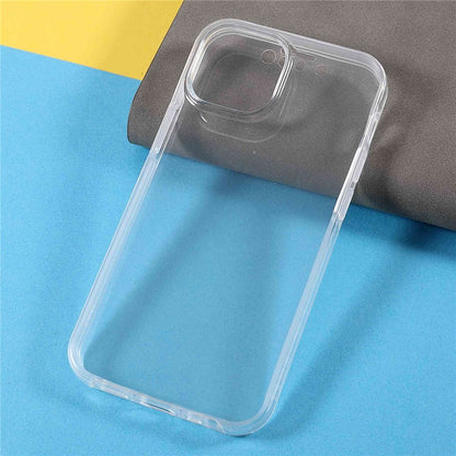 PET Screen Protector Phone Case for iPhone 14 Plus, TPU + Acrylic Detachable 2-in-1 Drop-proof Full Protection Cover