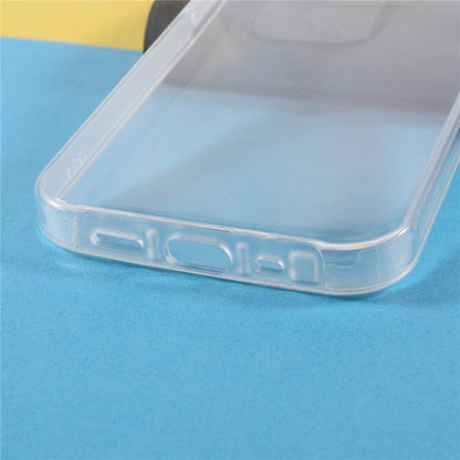 PET Screen Protector Phone Case for iPhone 14 Plus, TPU + Acrylic Detachable 2-in-1 Drop-proof Full Protection Cover