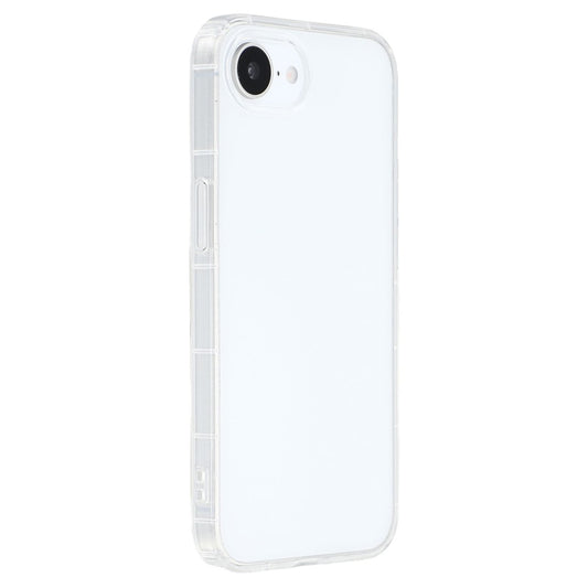 For iPhone 17e / 16e Phone Case Transparent TPU Cover Airbag Protection (Big Rear Lens Hole)