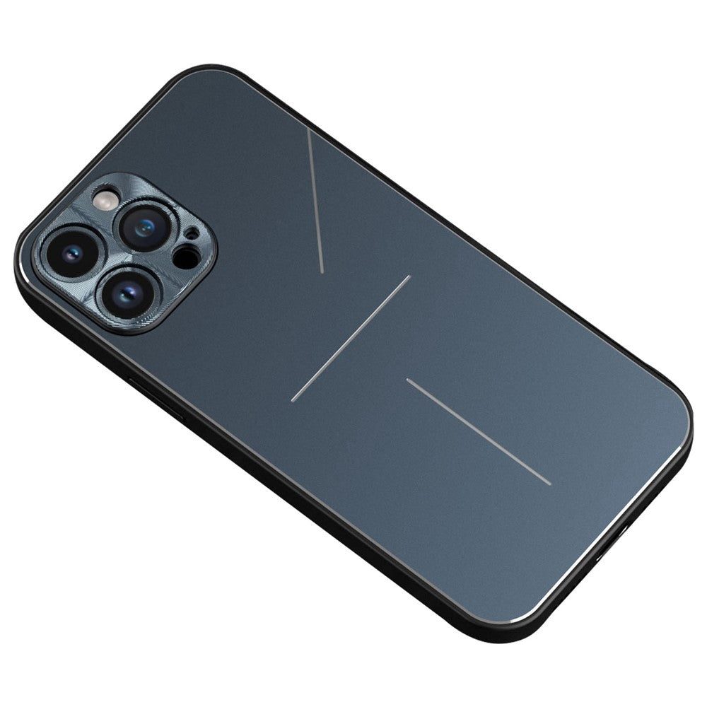 R-JUST RJ-52 for iPhone 14 Pro Max Ultra Slim Phone Case with Three-line Design Precise Cutouts Shockproof Protective Back Cover