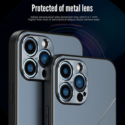 R-JUST RJ-52 for iPhone 14 Pro Max Ultra Slim Phone Case with Three-line Design Precise Cutouts Shockproof Protective Back Cover